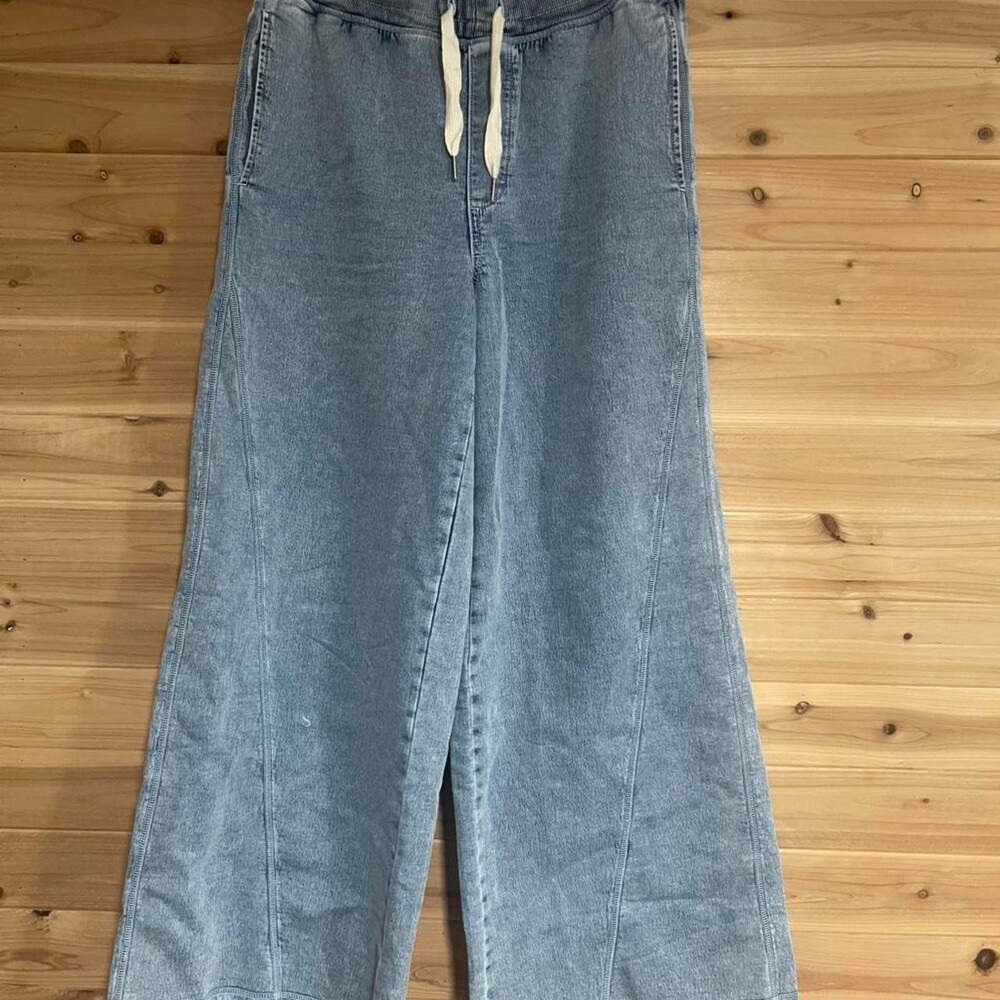Aerie Light Wash Wide Leg 02 F 0 - Picture 6 of 6